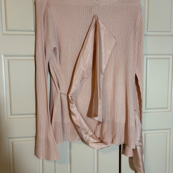 Sundance Catalog- Fontain Sweater Cashmere Blend Ballet Pink Sz L NWT - Picture 4 of 7